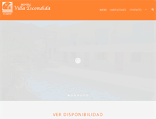 Tablet Screenshot of hotelvillaescondida.com